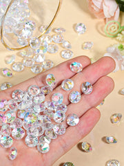 50PCS Diamond Table Acrylic Crystal Scatter Gemstones Are Used to DIY Fill Vases for Birthday Gift Party Table Decorations