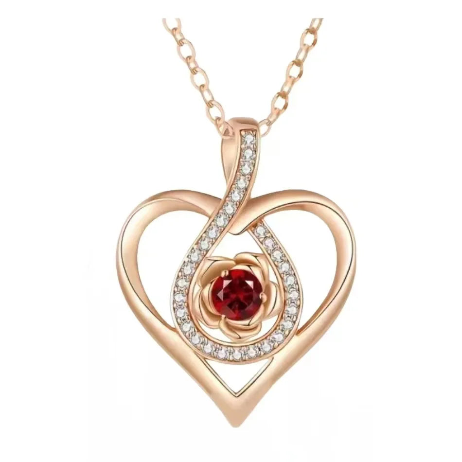 I Love You Necklace Pendant With Bowknot Globular Gift Box Suitable Give Girl Friend Birthday And Mother Jewelry Surprise