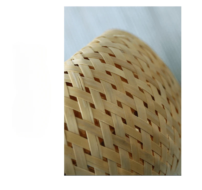 Bamboo woven small basket double-layer hollow small mini box bamboo woven packaging box,creative flower pot,bamboo woven tea jar