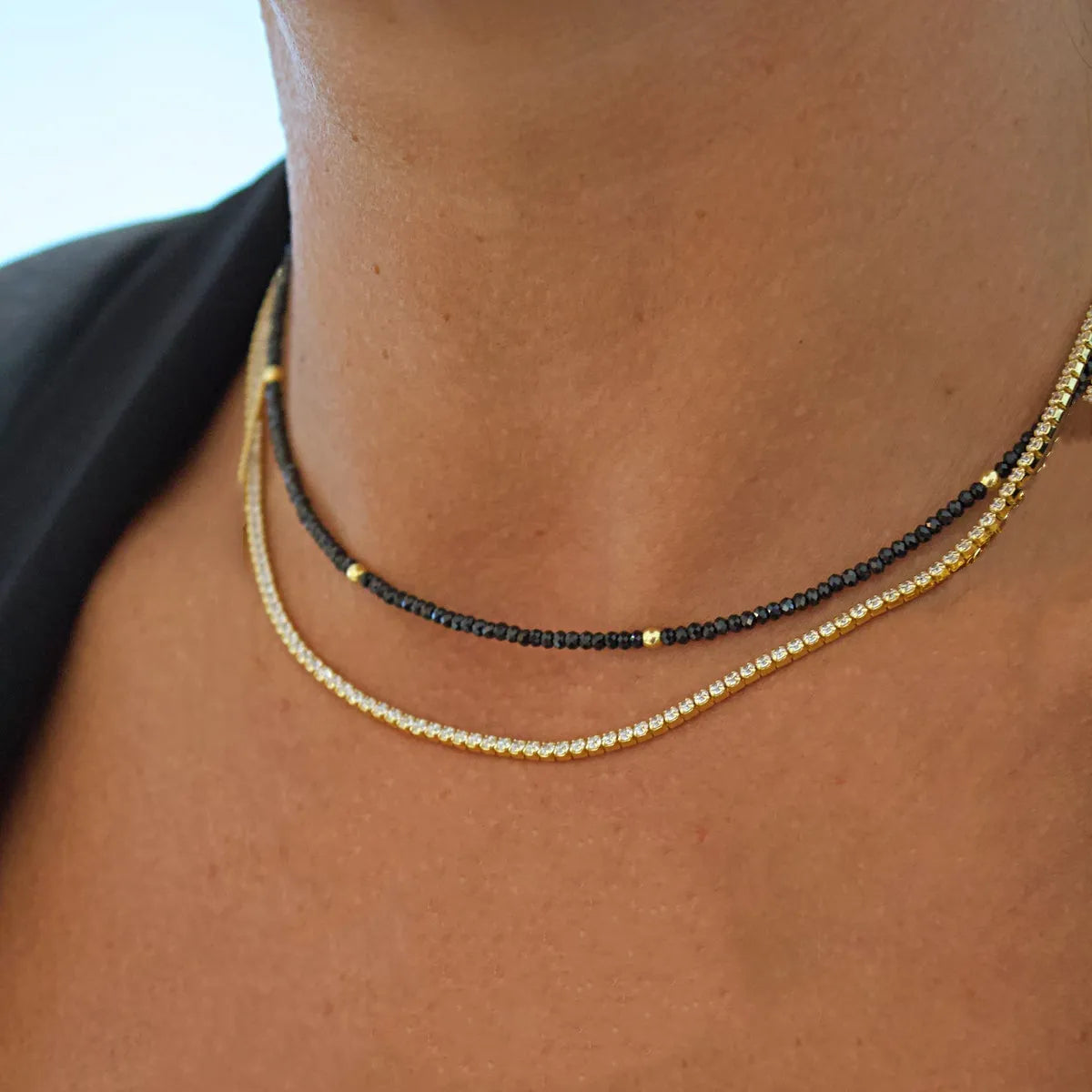Bohemian Multilayer Handmade Mixed Chain For Woman Fashion Necklaces Water Droplet Crystal Pendant Jewelry Gift 2023 New