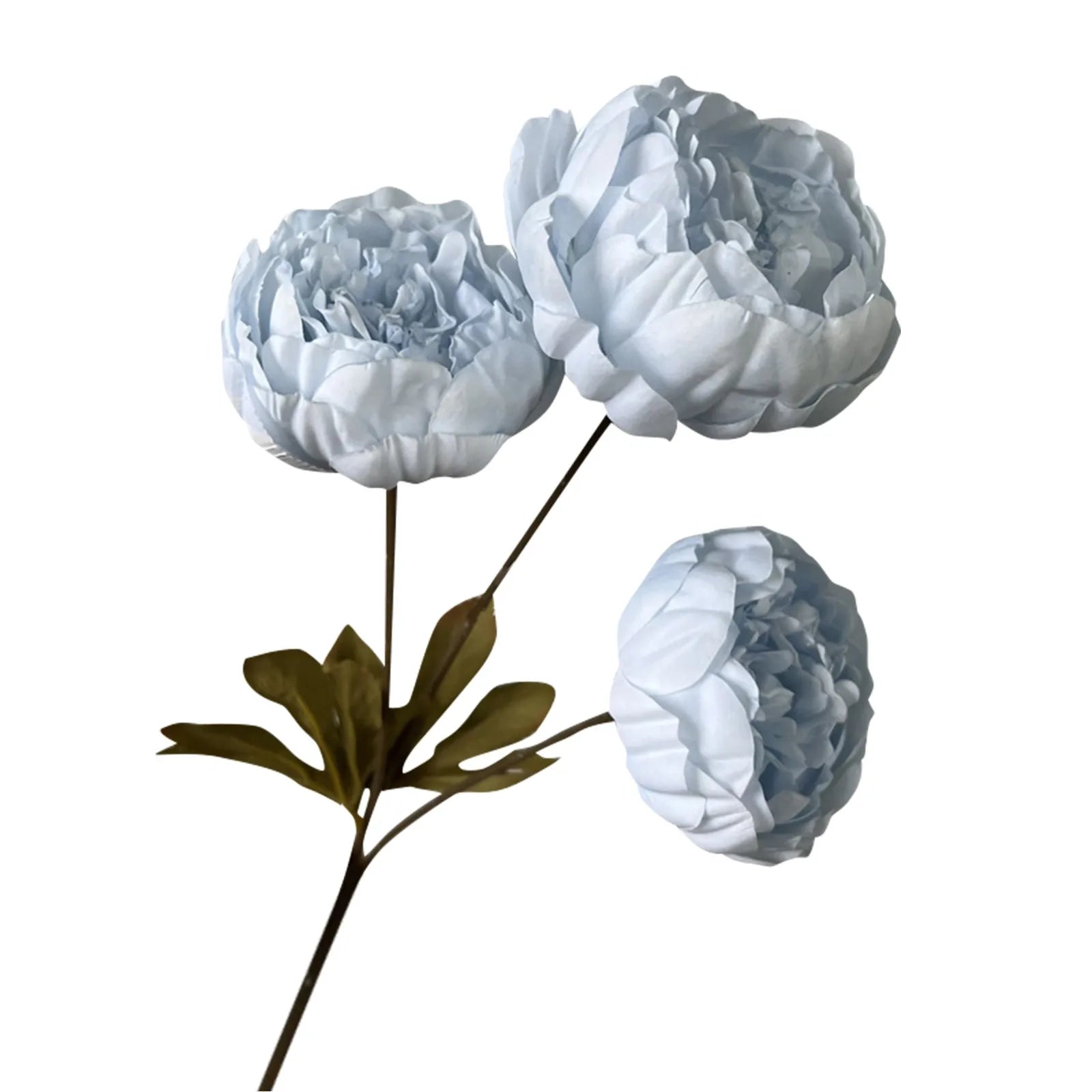 3heads Peony Cored Peony Artificial Flower Fake Rose Wedding Living Room Decoration