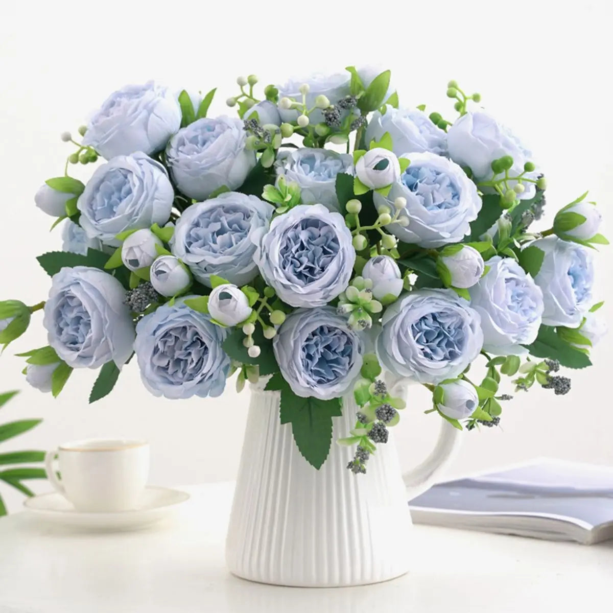1/3pcs Artificial Flower silk Peony rose Bouquet for Home decor Table vase Wedding bridal bouquet Decoration diy gift Hot sales