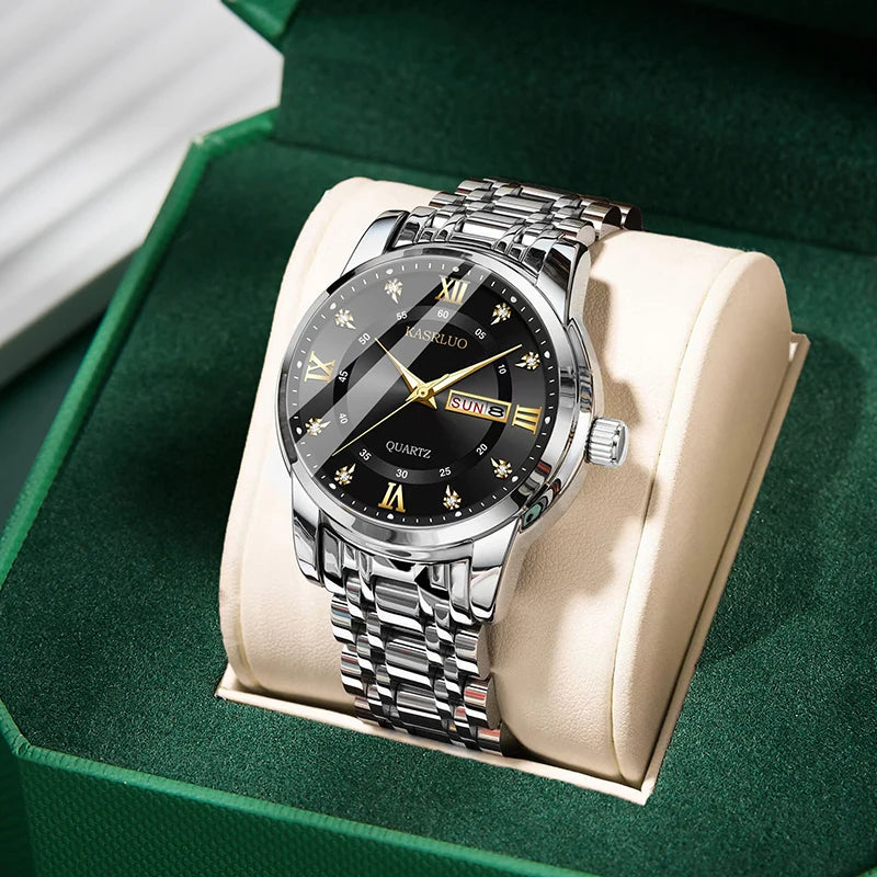 Men's Watches New Practical Gifts for Boyfriend HusbandFashionable Versatile Light Luxury Business Casual Luminous quartz watch