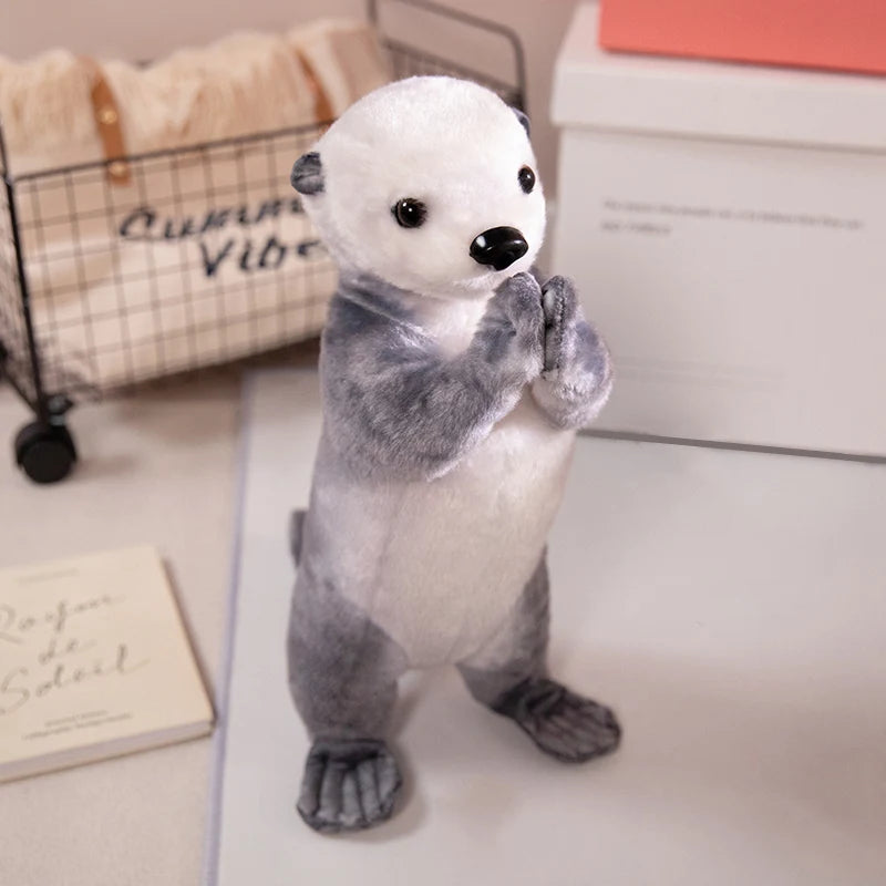 Animals to Thank for Blessing Plush Toys Red Panda Otter Short-Tailed Kangaroo Sea Otter Plush Animals Lifelike Bless Luck Gifts