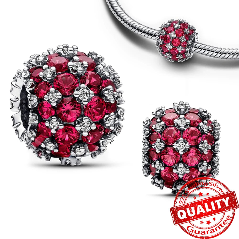Christmas Series 925 Sterling Silver Gift Box Elk Crystal Ball Love Hot Air Balloon Charms Fit DIY Bracelet Necklace Holiday