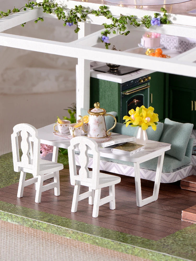 Children's wooden creative handmade DIY small villa toys 14+teenagers' adult birthday gifts for romantic girlfriends' houses