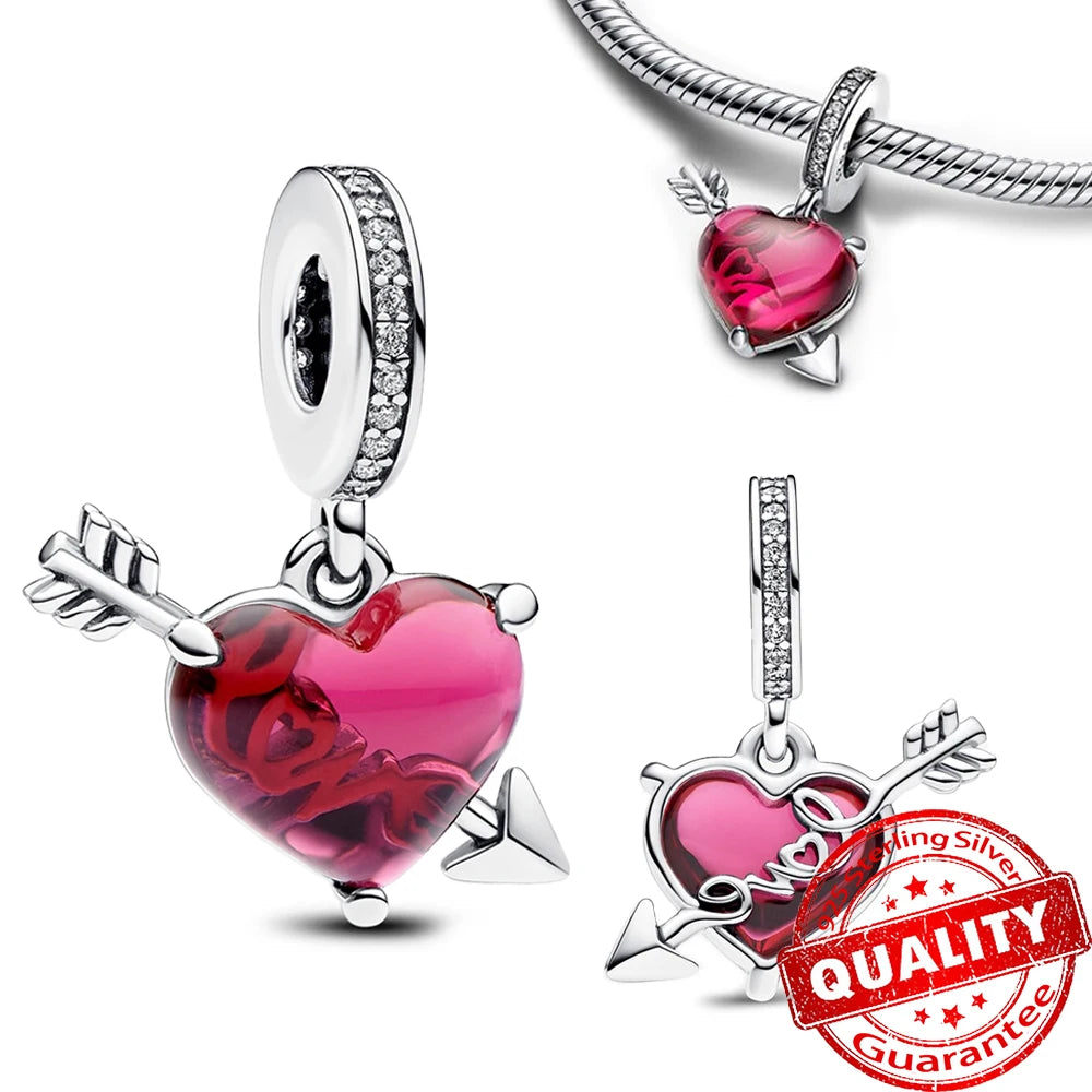Christmas Series 925 Sterling Silver Gift Box Elk Crystal Ball Love Hot Air Balloon Charms Fit DIY Bracelet Necklace Holiday