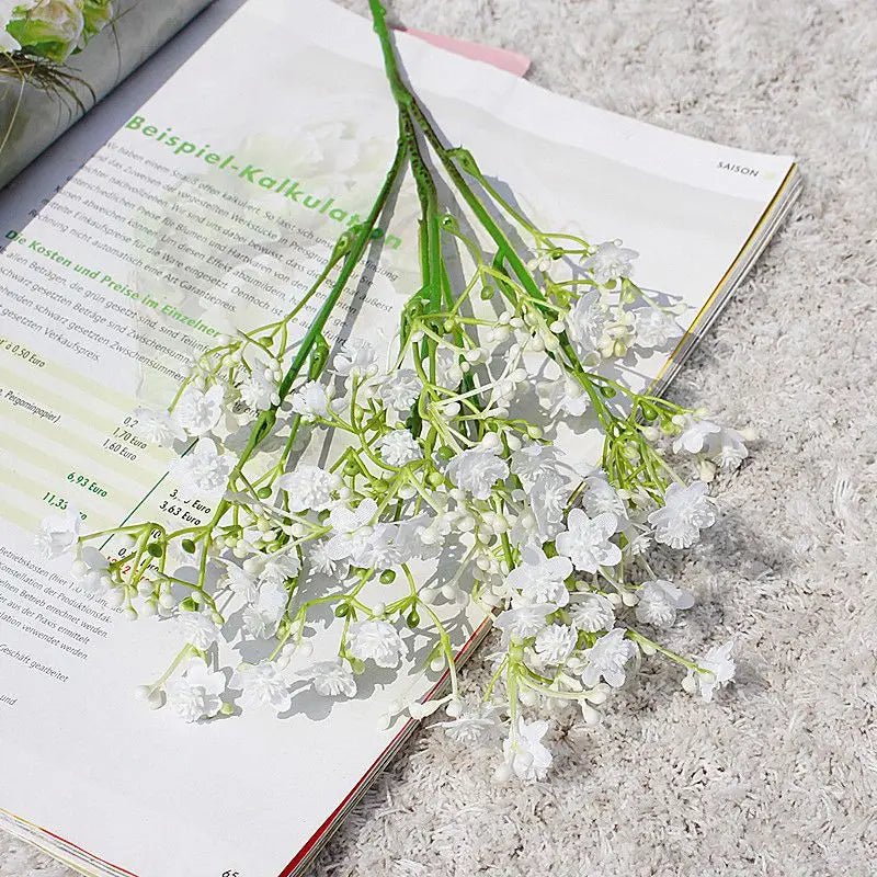 Artificial Flower Gypsophila Festival Party Wedding Bride Bouquet Outdoor Garden Garland Home Vase Table Handmade Diy Gift Decor