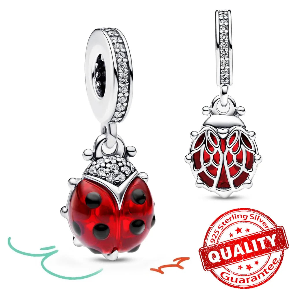 Christmas Series 925 Sterling Silver Gift Box Elk Crystal Ball Love Hot Air Balloon Charms Fit DIY Bracelet Necklace Holiday