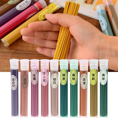 50 Sticks Boxed Incense Aromatherapy Fragrance Spices Natural Aroma Burners Clean Sandalwood Spices Air Fresh Air Incense I R6C4