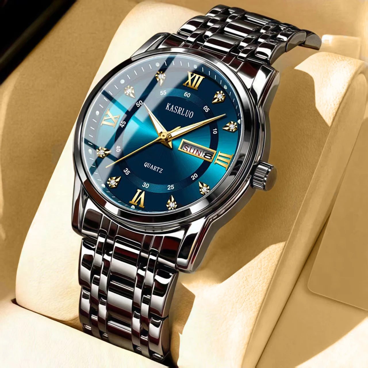 Men's Watches New Practical Gifts for Boyfriend HusbandFashionable Versatile Light Luxury Business Casual Luminous quartz watch