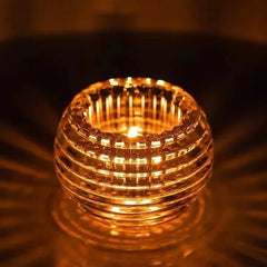 Crystal Tealight Candle Holders Crystal Glass Candlestick Banquet Decorations for Home Wedding Birthday Party and Holidays