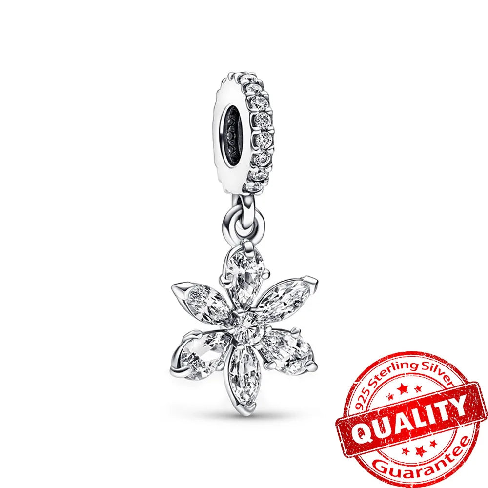 Christmas Series 925 Sterling Silver Gift Box Elk Crystal Ball Love Hot Air Balloon Charms Fit DIY Bracelet Necklace Holiday