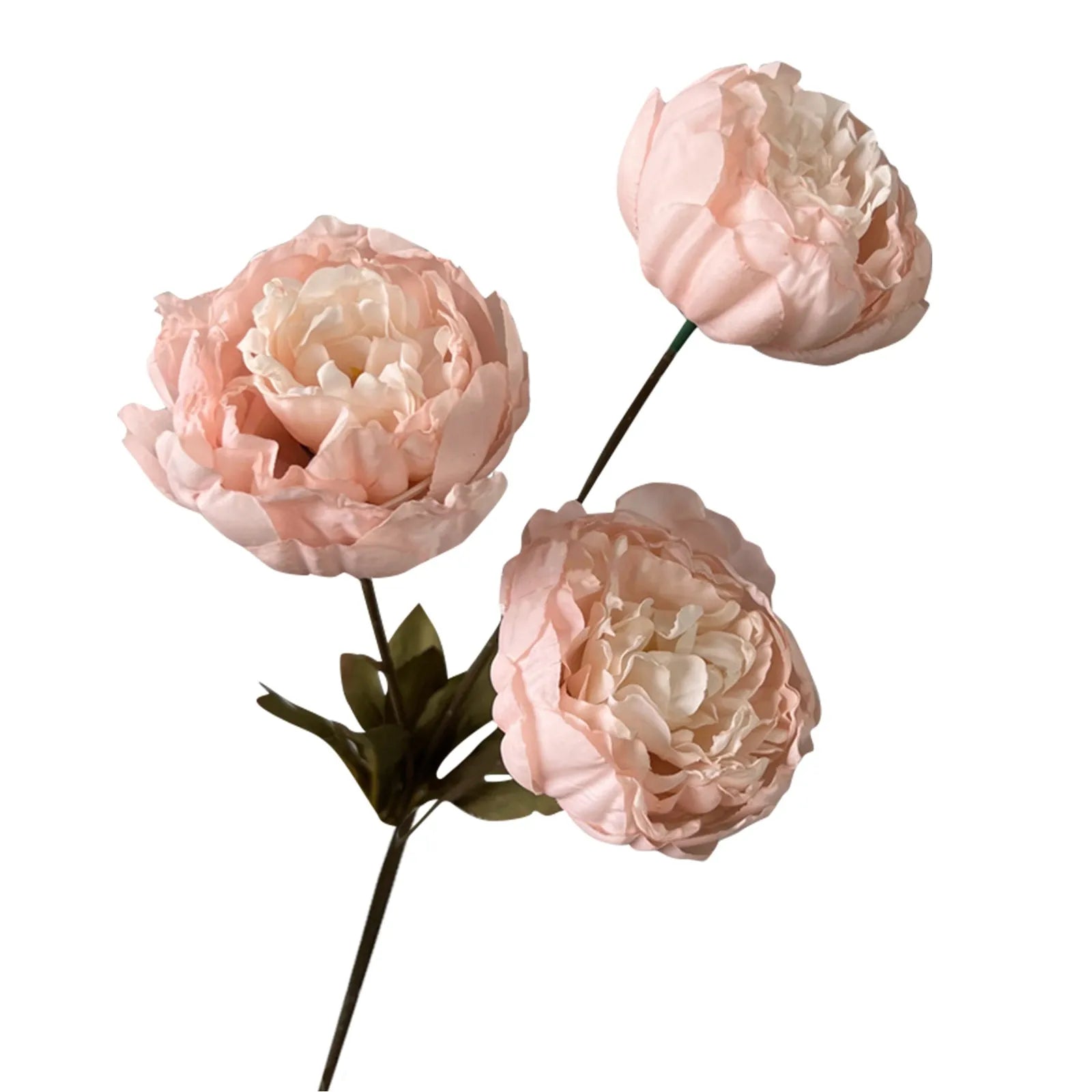 3heads Peony Cored Peony Artificial Flower Fake Rose Wedding Living Room Decoration