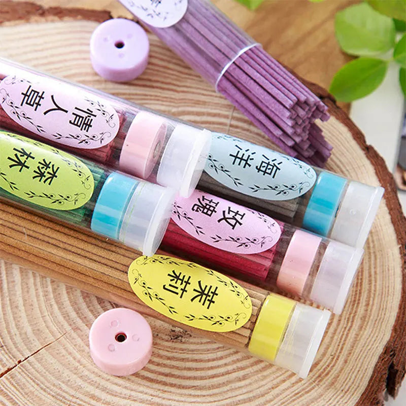 50 Sticks Per Box Natural Incense Stick Handmade Aromatherapy Sticks Sandalwood Lavender Meditation Household Bedroom Incenses