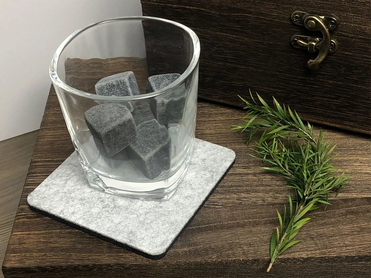 Whiskey Gifts for Men Father's Day Present Whiskey Granite Chilling Stones Scotch Bourbon for Dad Husband Birthday Party Wedding