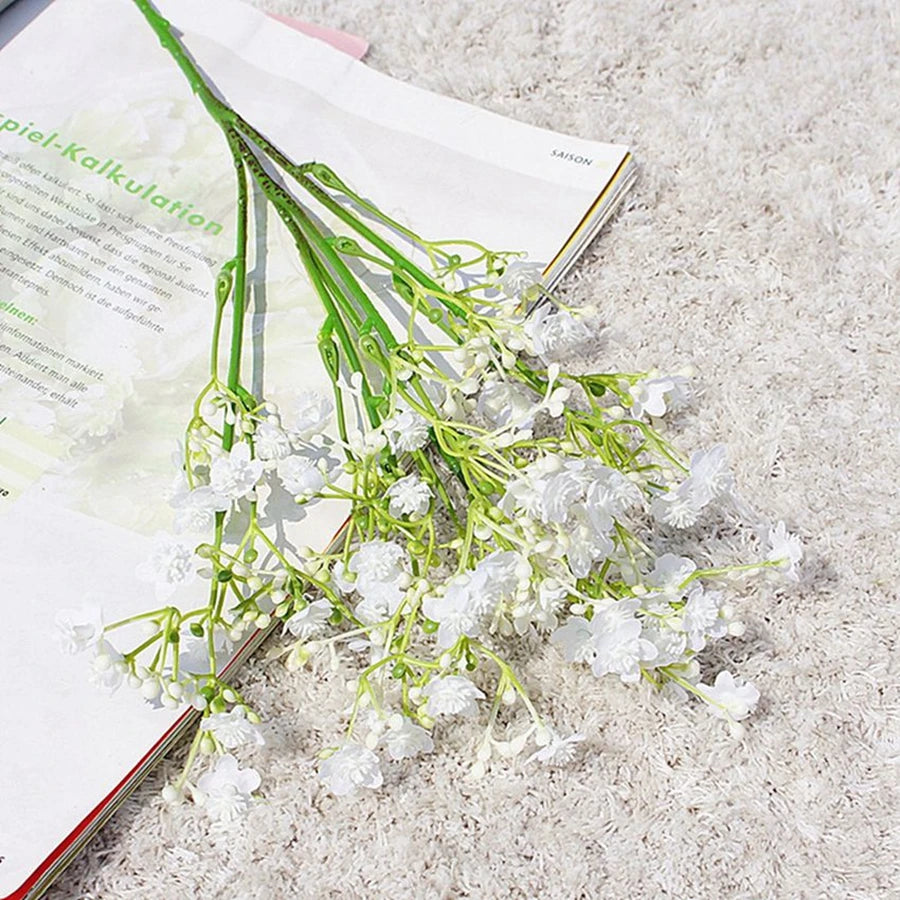 Artificial Flower Gypsophila Festival Party Wedding Bride Bouquet Outdoor Garden Garland Home Vase Table Handmade Diy Gift Decor