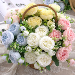 1/3pcs Artificial Flower silk Peony rose Bouquet for Home decor Table vase Wedding bridal bouquet Decoration diy gift Hot sales