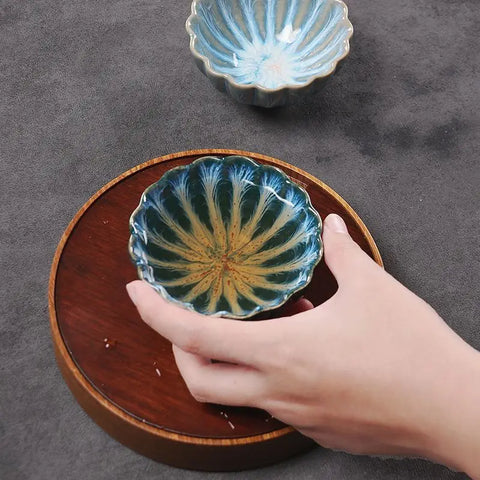 Jian Zhan Tea cup Master  Large Flower-Shaped Cup Personal Special Cup Household