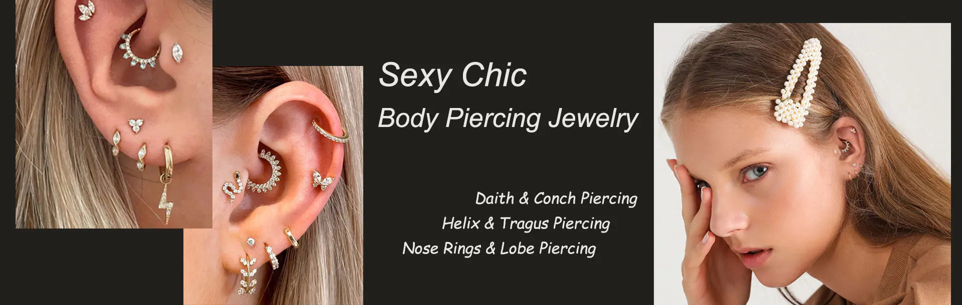 1PC Tragus Rook Helix Ear Piercing Earring For Women Butterfly Zircon Ear Cartilage Drop Piercing Moon Ear Hoop Lobe Jewelry