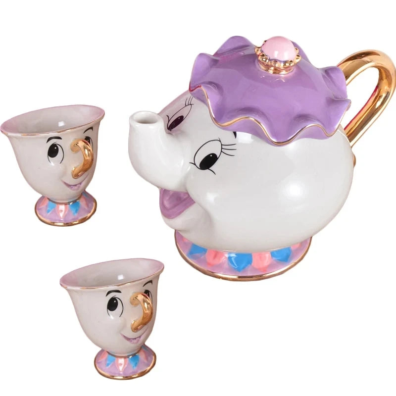 Cartoon Tea Set Teapot Sugar Bowl Pot Set Coffee Cup Kettle for Friend Gift