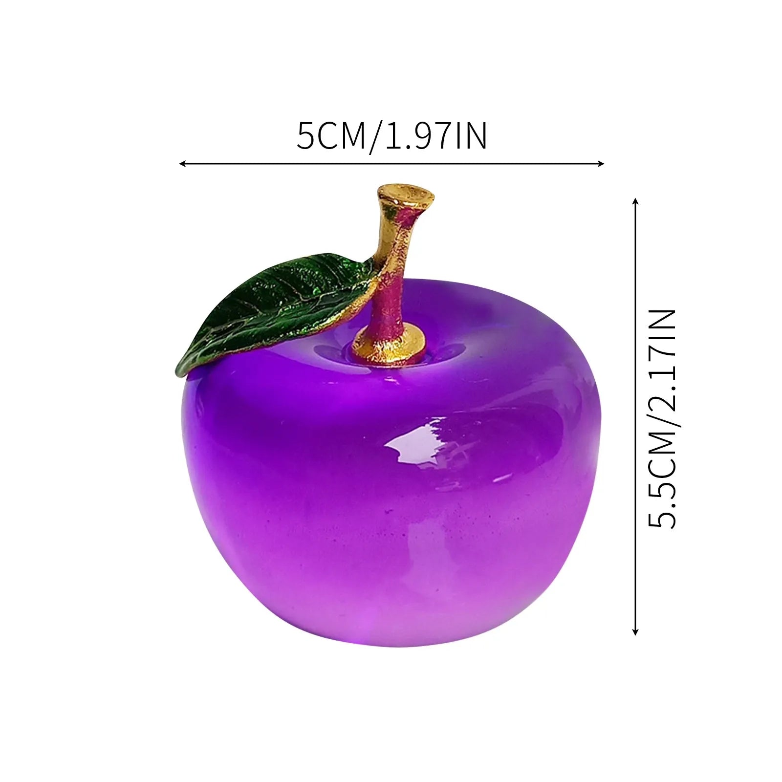 Cute And Adorable Crystal Fruit Decorations Safe Birthdays Holidays Car Festival Decorations Valentine's Day New Year Gifts