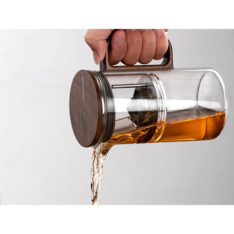 Bonston elegant cup insulation separation bubble teapot heat-resistant glass teapot simple filter tea cup 500ml