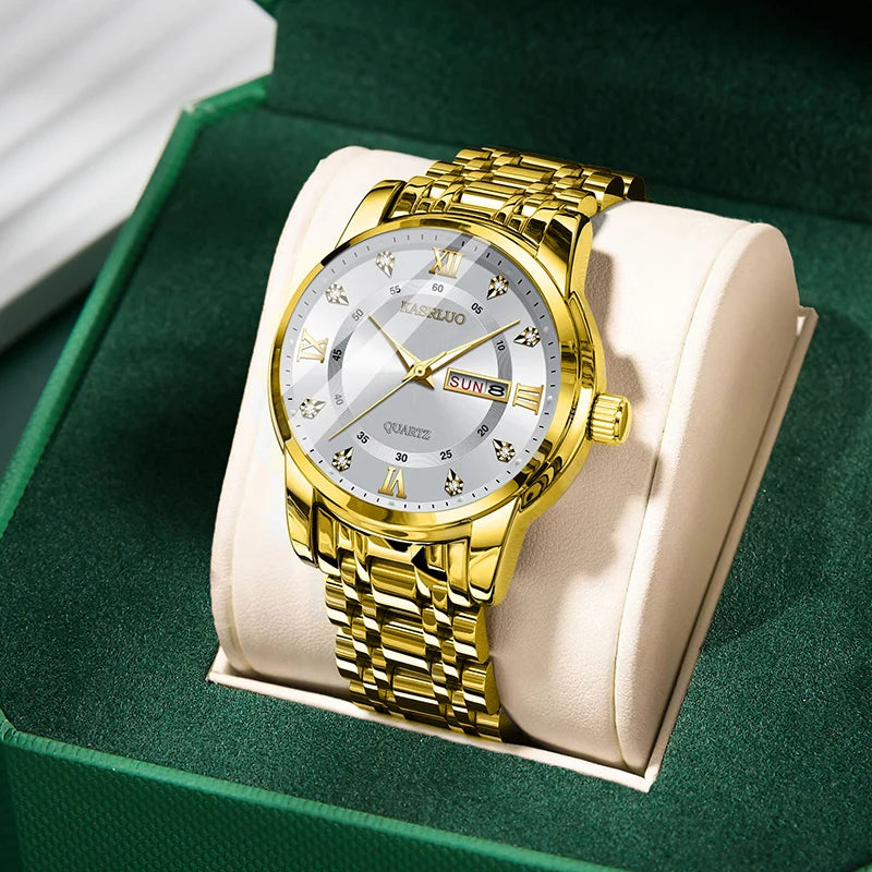 Men's Watches New Practical Gifts for Boyfriend HusbandFashionable Versatile Light Luxury Business Casual Luminous quartz watch
