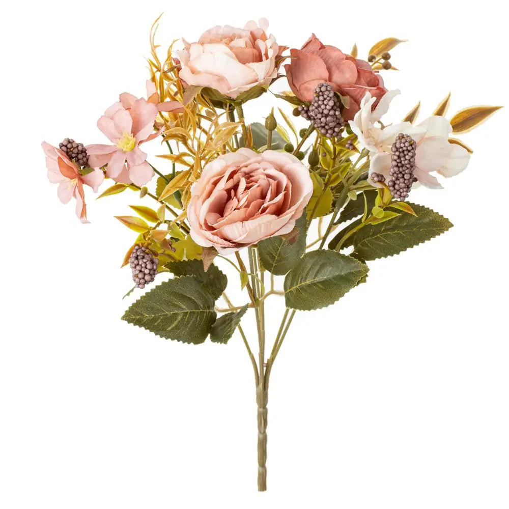1/3pcs Silk Artificial Flowers Roses Peony Wedding Bridal Bouquets Home Outdoor Garden Arch Diy Gifts Festival Table Decorations