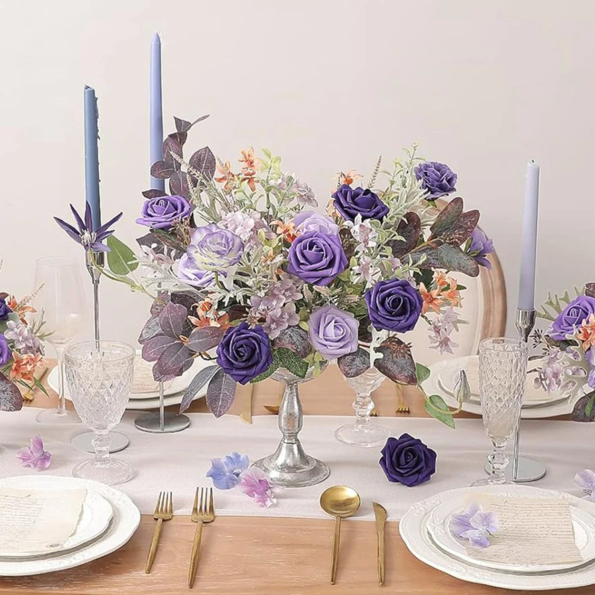 Artificial Flowers Rose Fake Flower   Decor Party Garden Wedding Marriage Decoration Bouquet Garland DIY Gift Accessories Wreath
