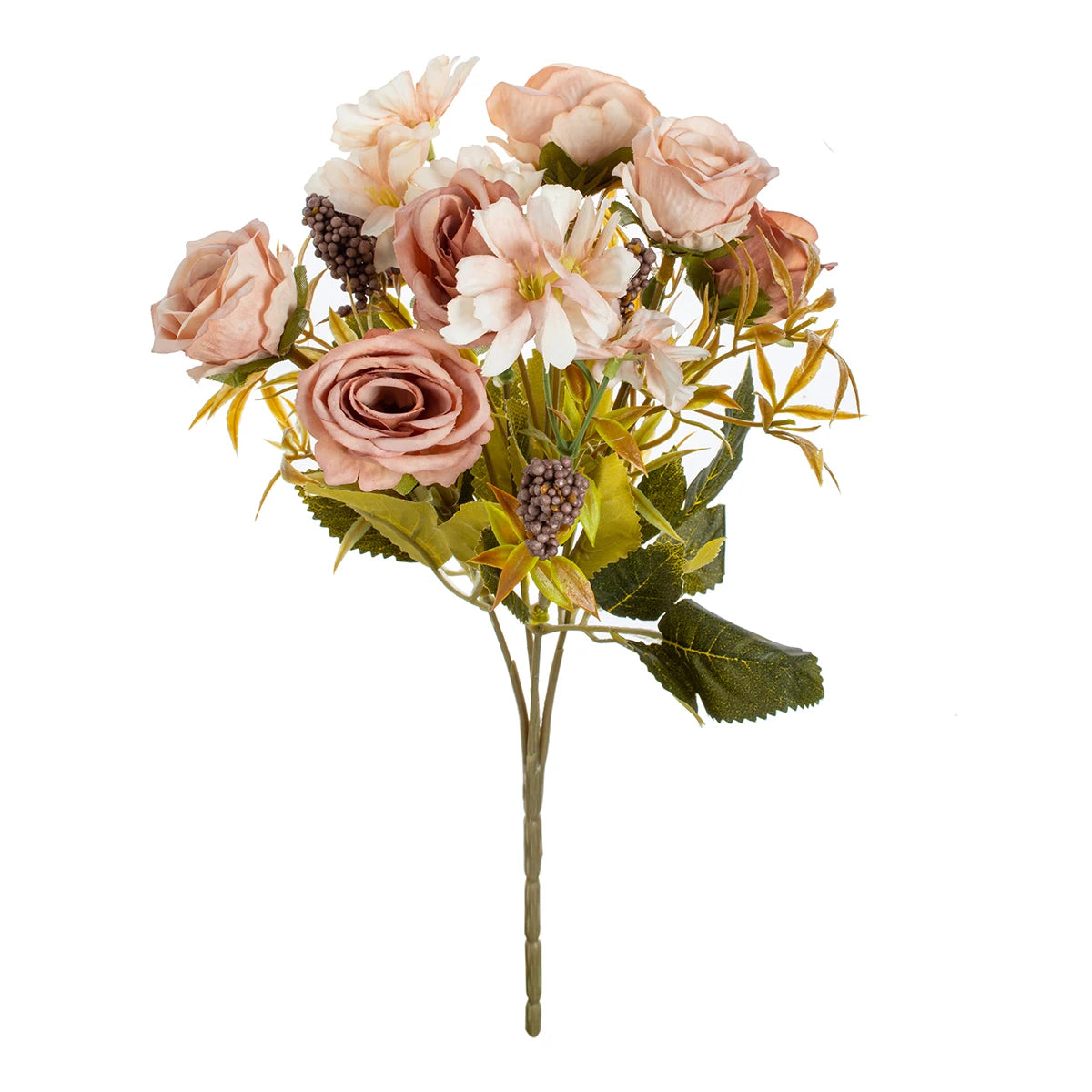 Artificial Flower Silk Rose Christmas Home flowervase Decor Bonsai Room Wedding Bride Bouquet yard  festival Party Diy Hot sale