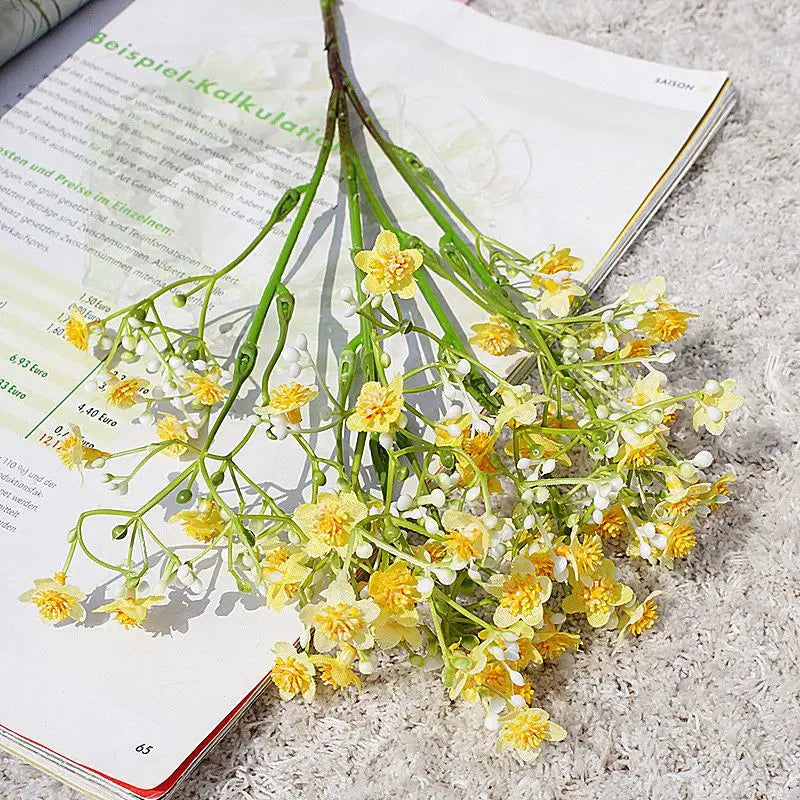 Artificial Flower Gypsophila Festival Party Wedding Bride Bouquet Outdoor Garden Garland Home Vase Table Handmade Diy Gift Decor