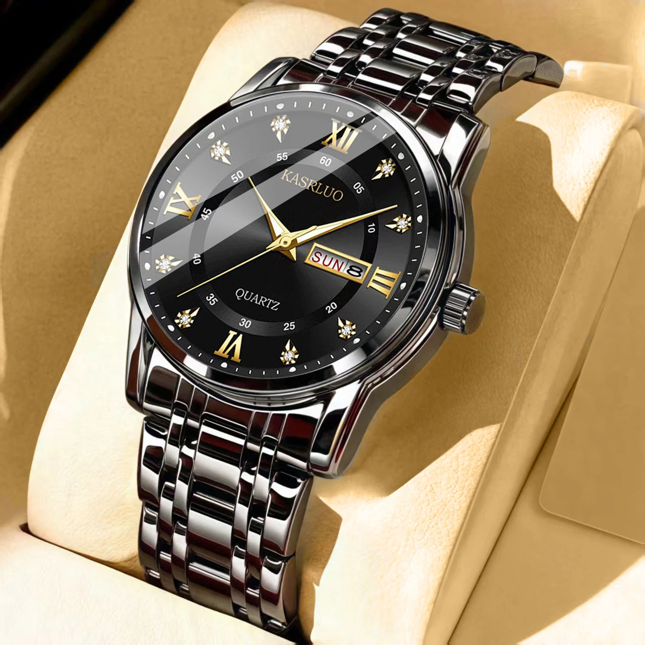 Men's Watches New Practical Gifts for Boyfriend HusbandFashionable Versatile Light Luxury Business Casual Luminous quartz watch