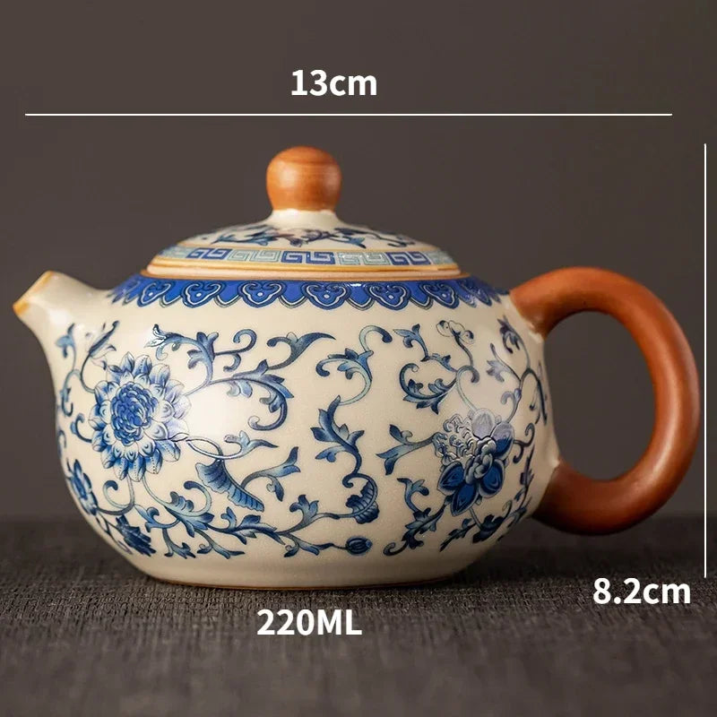 Chinese Teapot Set Celadon Xishi Pot Ceramic Tea Infuser Kung Fu Tea Set Luxury Tea Cups Set Tea Table Accessories