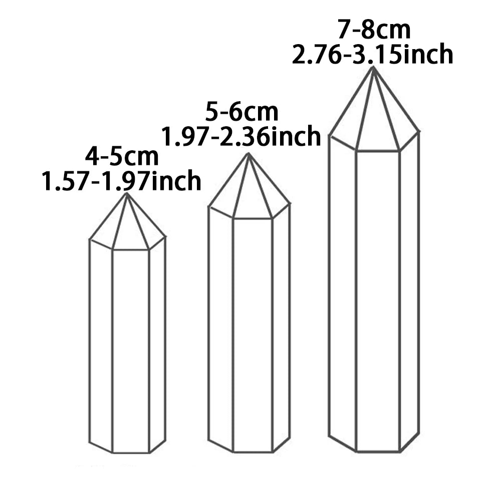 Red Gum Flower Hexagonal Prisms Obelisk Crystal Single Pointed Hexagonal Home Decoration Crystal Tower Crafts Gift