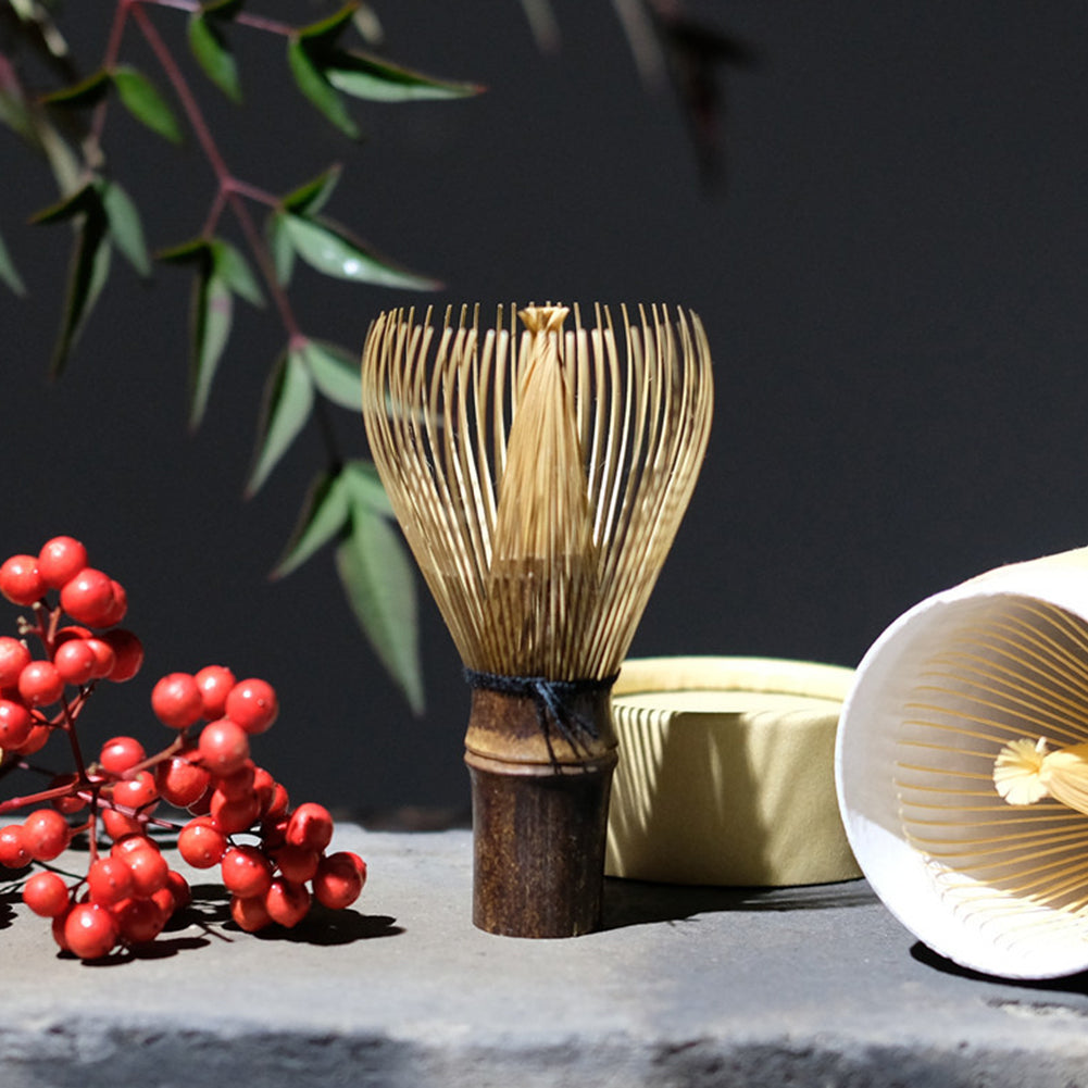 Traditional Bamboos Matcha Whisk Preparing Matcha Powder Brush Tool Gift For Chirstmas