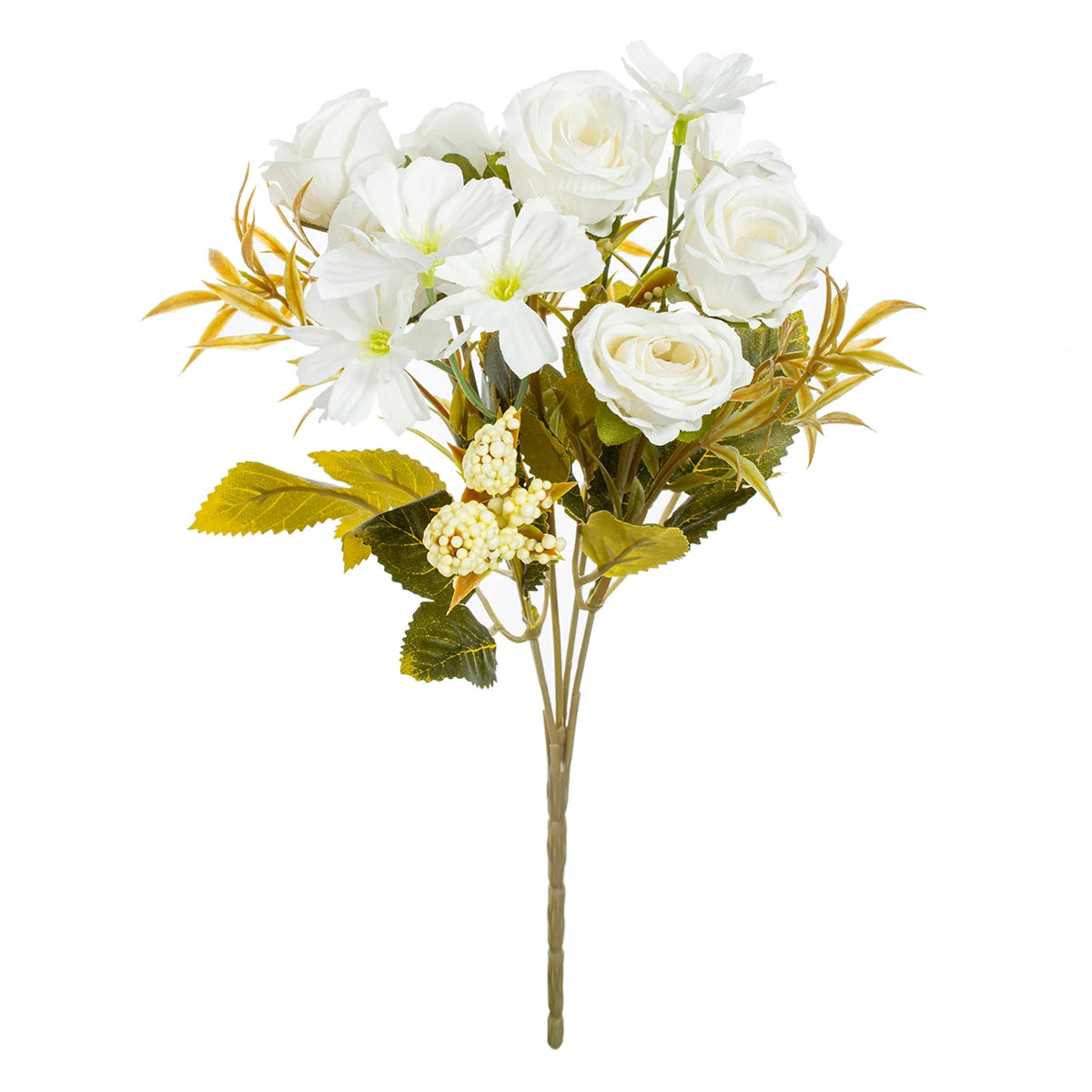 Artificial Flower Silk Rose Christmas Home flowervase Decor Bonsai Room Wedding Bride Bouquet yard  festival Party Diy Hot sale