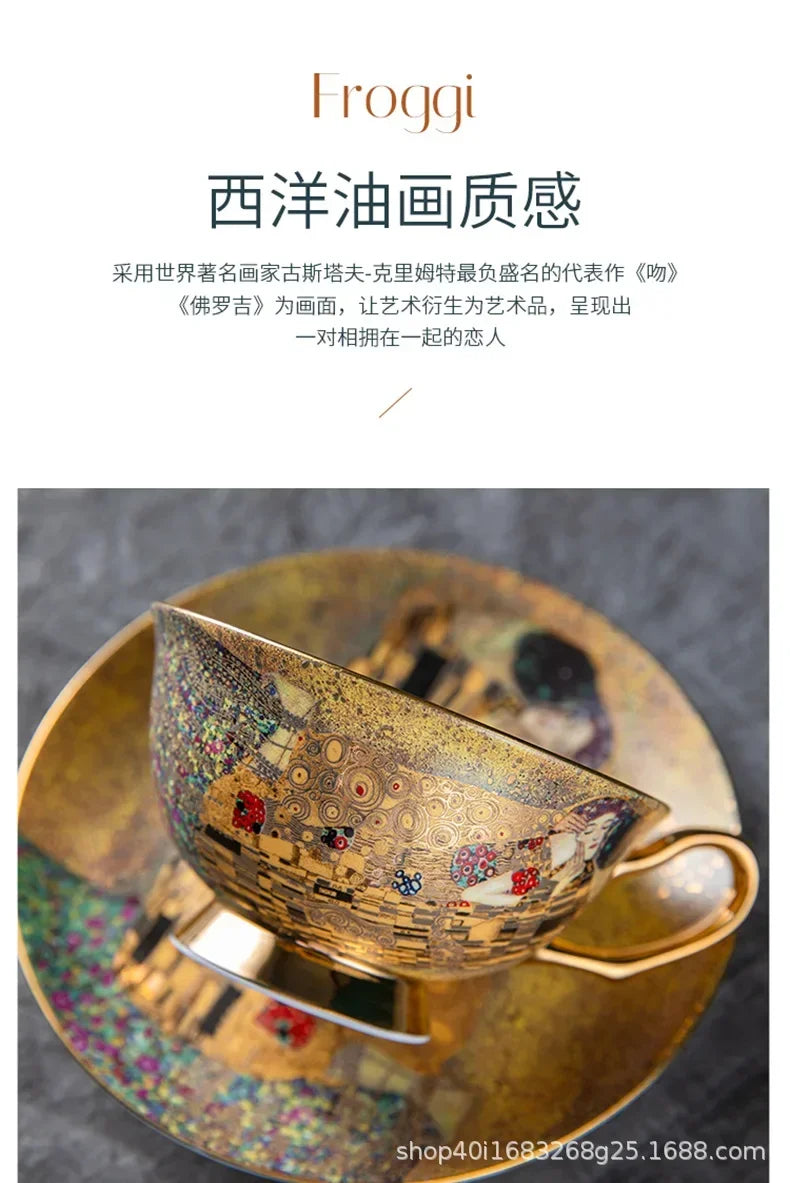 European style coffee cup high-value gift box set, tea tray, bone china, ceramic cup, tea set, afternoon tea gift