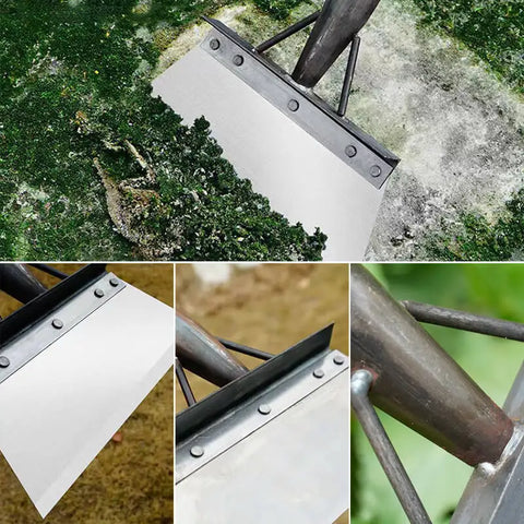 Multi-Use Cleaning Shovel Head Pig Farm Pigeon Chicken Coop Manure Shovel Stainless Steel Weeding Garden Hand Shovel