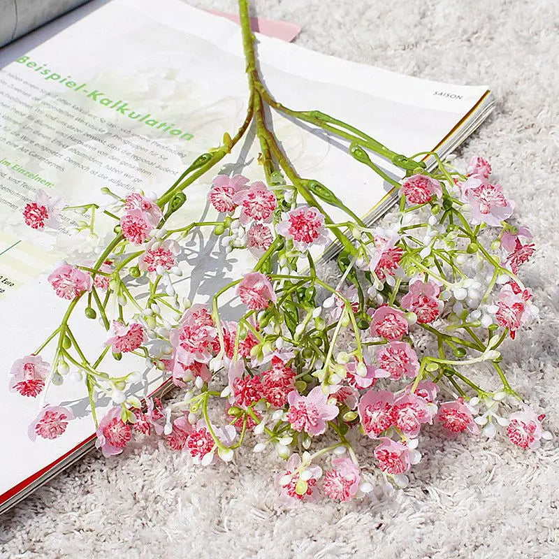 Artificial Flower Gypsophila Festival Party Wedding Bride Bouquet Outdoor Garden Garland Home Vase Table Handmade Diy Gift Decor