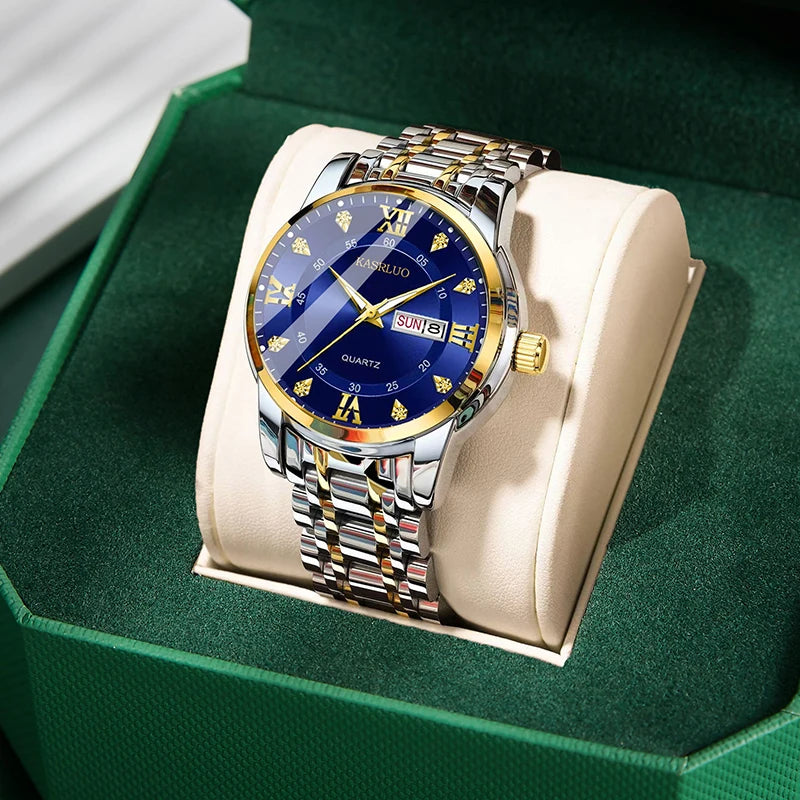 Men's Watches New Practical Gifts for Boyfriend HusbandFashionable Versatile Light Luxury Business Casual Luminous quartz watch