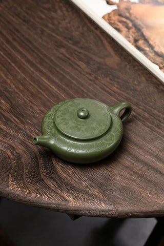 170ml Antique Yixing Purple Clay Teapot Raw Ore Green Mud Filter Tea Infuser Handmade Beauty Tea Pot Chinese Zisha Teaware