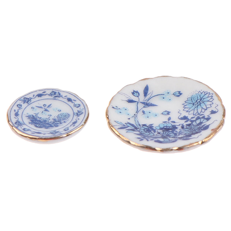 15Pcs 1:12 Dollhouse Miniature Tableware Porcelain Ceramic Tea Cup Set Model Kitchen Accessories For Doll House Decor Toys Gift