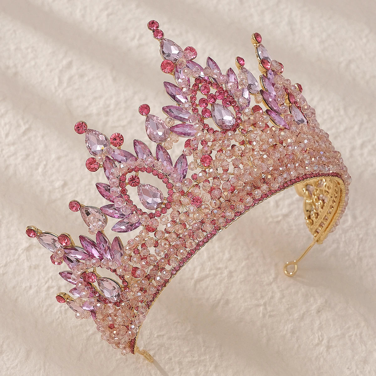 Luxury  Zircon Wedding Crown Bridal Headwear Brithday Party Crystal Rhinestone Headband Handwork Headpiece for Women Tiaras